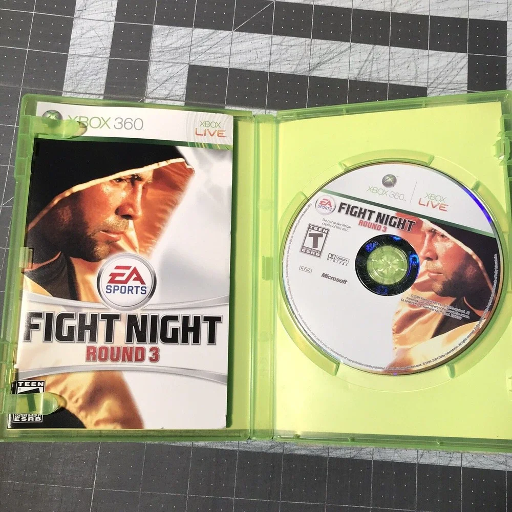 Fight Night Round 3 Xbox 360 - Complete CIB Manual ESPN